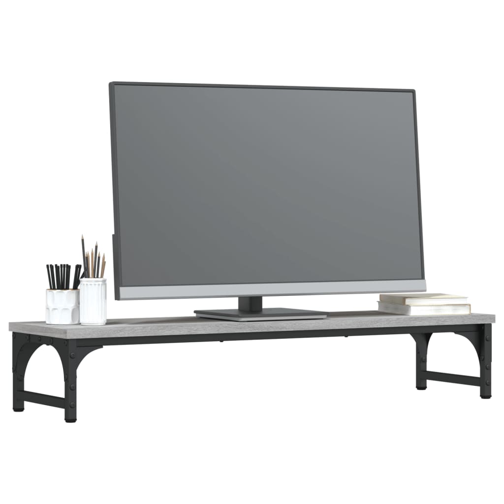 Vidaxl Monitor Standard 85x23x15,5 cm Zpracované dřevo šedý sonoma dub