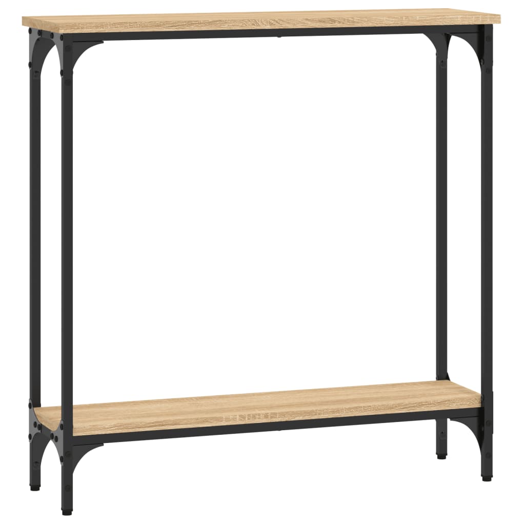 Vidaxl consoletafel sonoma eiken 75x22,5x75 cm bewerkt hout