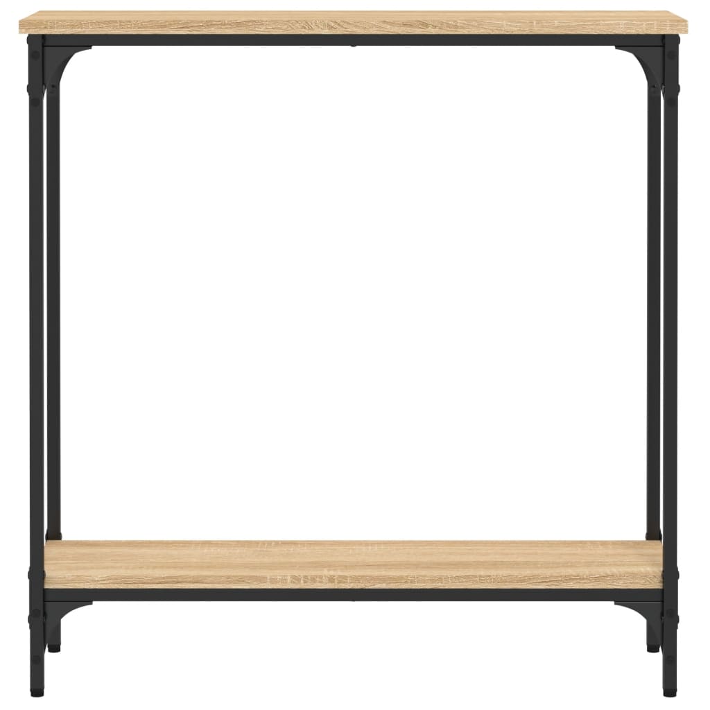 Vidaxl consoletafel sonoma eiken 75x22,5x75 cm bewerkt hout