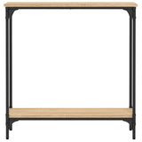 Vidaxl consoletafel sonoma eiken 75x22,5x75 cm bewerkt hout