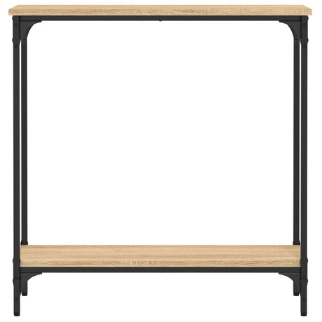 Vidaxl consoletafel sonoma eiken 75x22,5x75 cm bewerkt hout