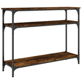 Vidaxl wandtafel 100x29x75 cm bewerkt hout gerookt eikenkleurig