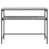 Vidaxl wandtafel 100x35,5x75 cm bewerkt hout grijs sonoma eikenkleurig