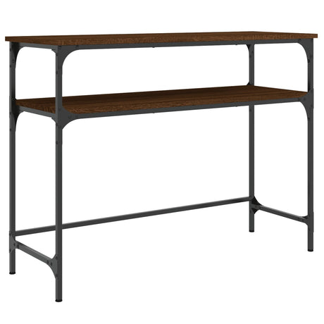 Vidaxl wandtafel 100x35,5x75 cm bewerkt hout bruin eikenkleur