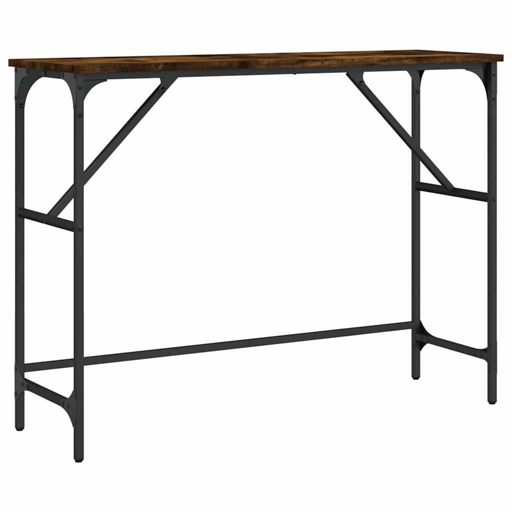 Vidaxl wandtafel 100x32x75 cm bewerkt hout gerookt eikenkleurig