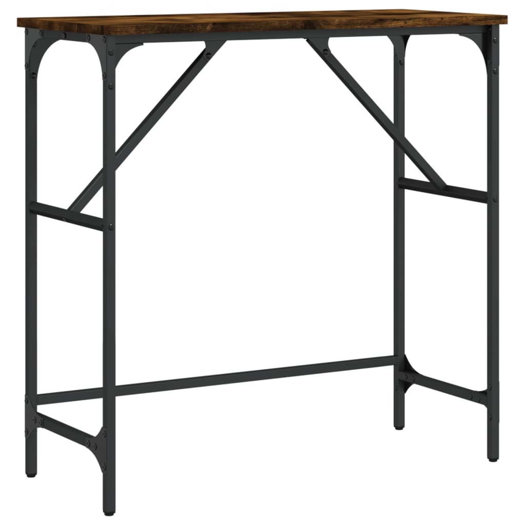 Vidaxl wandtafel 75x32x75 cm bewerkt hout gerookt eikenkleurig