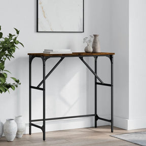 Vidaxl wandtafel 75x32x75 cm bewerkt hout gerookt eikenkleurig