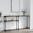 Vidaxl wandtafel 145x22,5x75 cm bewerkt hout gerookt eikenkleurig