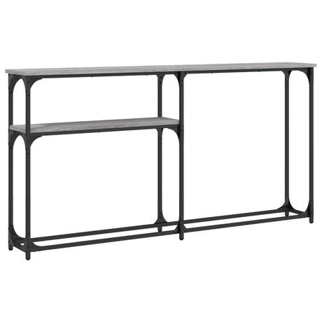 Vidaxl wandtafel 145x22,5x75 cm bewerkt hout grijs sonoma eikenkleurig