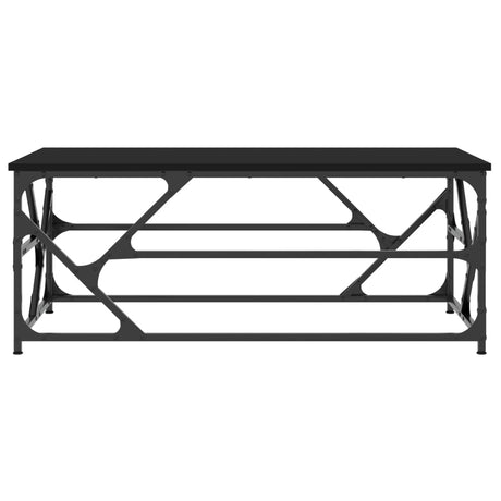 Vidaxl salontafel 100x50x40 cm bewerkt hout zwart eikenkleurig
