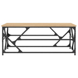 Vidaxl salontafel 100x50x40 cm bewerkt hout sonoma eikenkleurig
