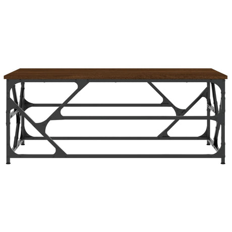 Vidaxl salontafel 100x50x40 cm bewerkt hout bruineiken