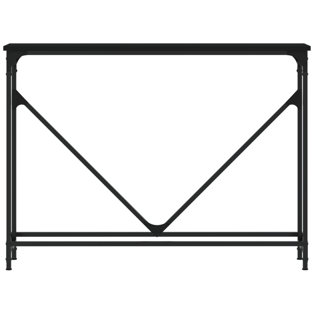 Vidaxl wandtafel 102x22,5x75 cm bewerkt hout zwart