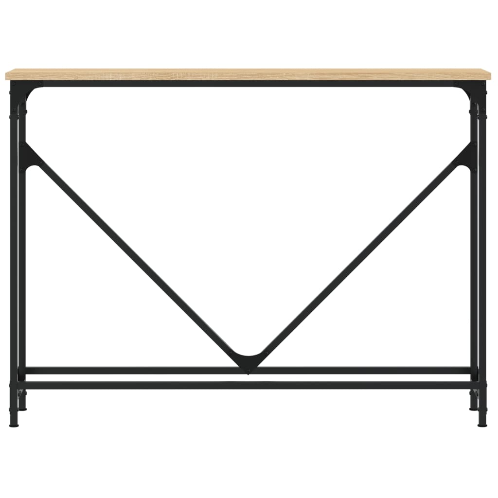 Vidaxl wandtafel 102x22,5x75 cm bewerkt hout sonoma eikenkleurig