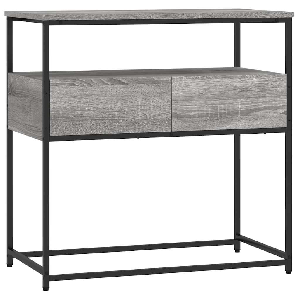 Vidaxl wandtafel 75x40x75 cm bewerkt hout grijs sonoma eikenkleurig
