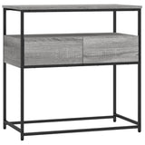 Vidaxl wandtafel 75x40x75 cm bewerkt hout grijs sonoma eikenkleurig