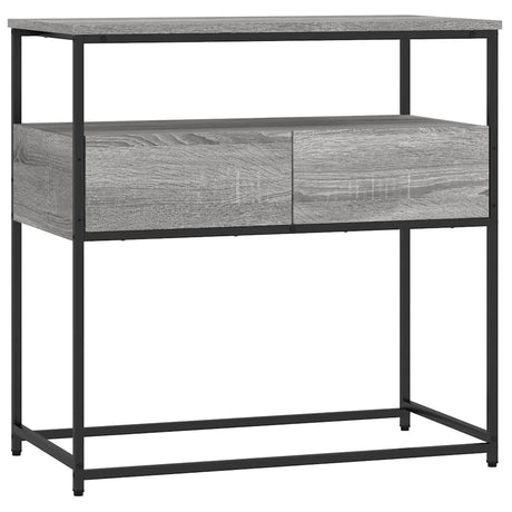 Vidaxl wandtafel 75x40x75 cm bewerkt hout grijs sonoma eikenkleurig