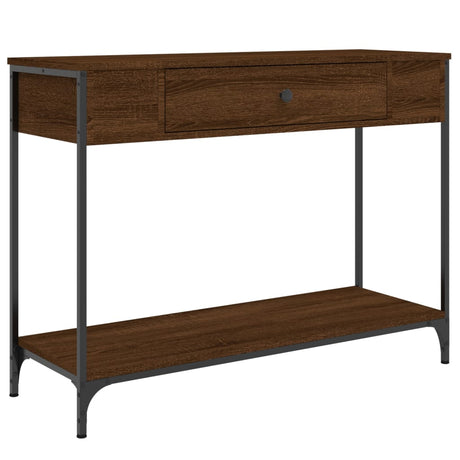 Vidaxl wandtafel 100x34,5x75 cm bewerkt hout bruin eikenkleur