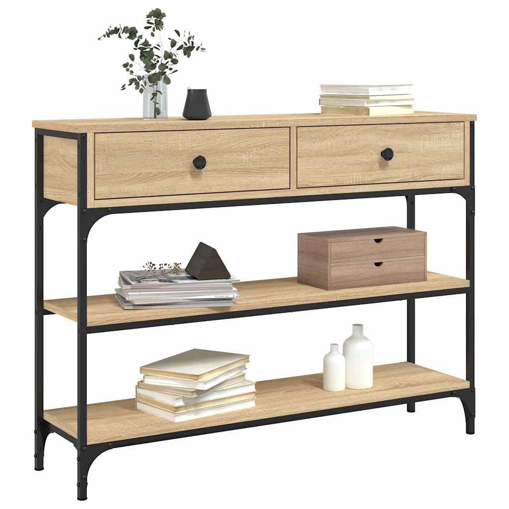 Vidaxl wandtafel 100x25x75 cm bewerkt hout sonoma eikenkleurig