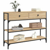Vidaxl wandtafel 100x25x75 cm bewerkt hout sonoma eikenkleurig