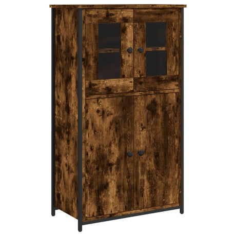 Vidaxl hoge kast 62x32x106,5 cm bewerkt hout gerookt eikenkleurig