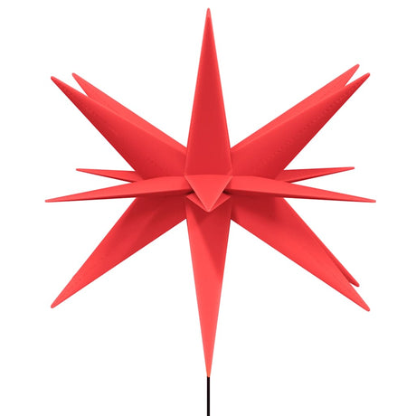 Vidaxl kerstlamp met grondpin en led inklapbaar 57 cm rood