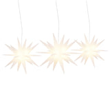 Lampes de Noël Vidaxl avec LEDS 3 pcs pliants blancs