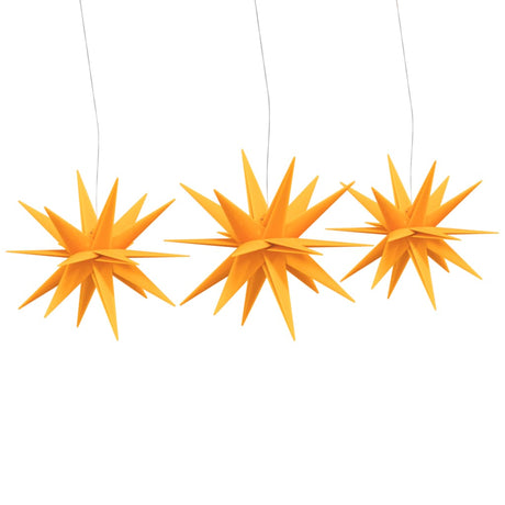 Vidaxl kerstlampen met led's 3 st inklapbaar geel