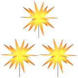 Vidaxl kerstlampen met grondpin en led's 3 st 35 cm geel