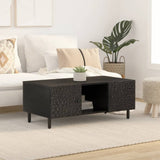 Vidaxl salontafel 100x54x40 cm massief mangohout zwart