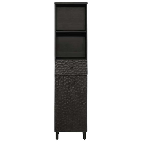 Vidaxl badkamerkast 38x33x160 cm massief mangohout zwart