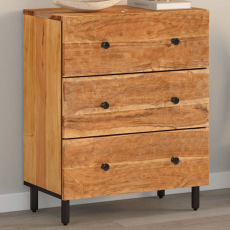 Vidaxl bijzetkast 60x33x75 cm massief acaciahout