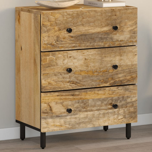 Vidaxl bijzetkast 60x33x75 cm massief mangohout