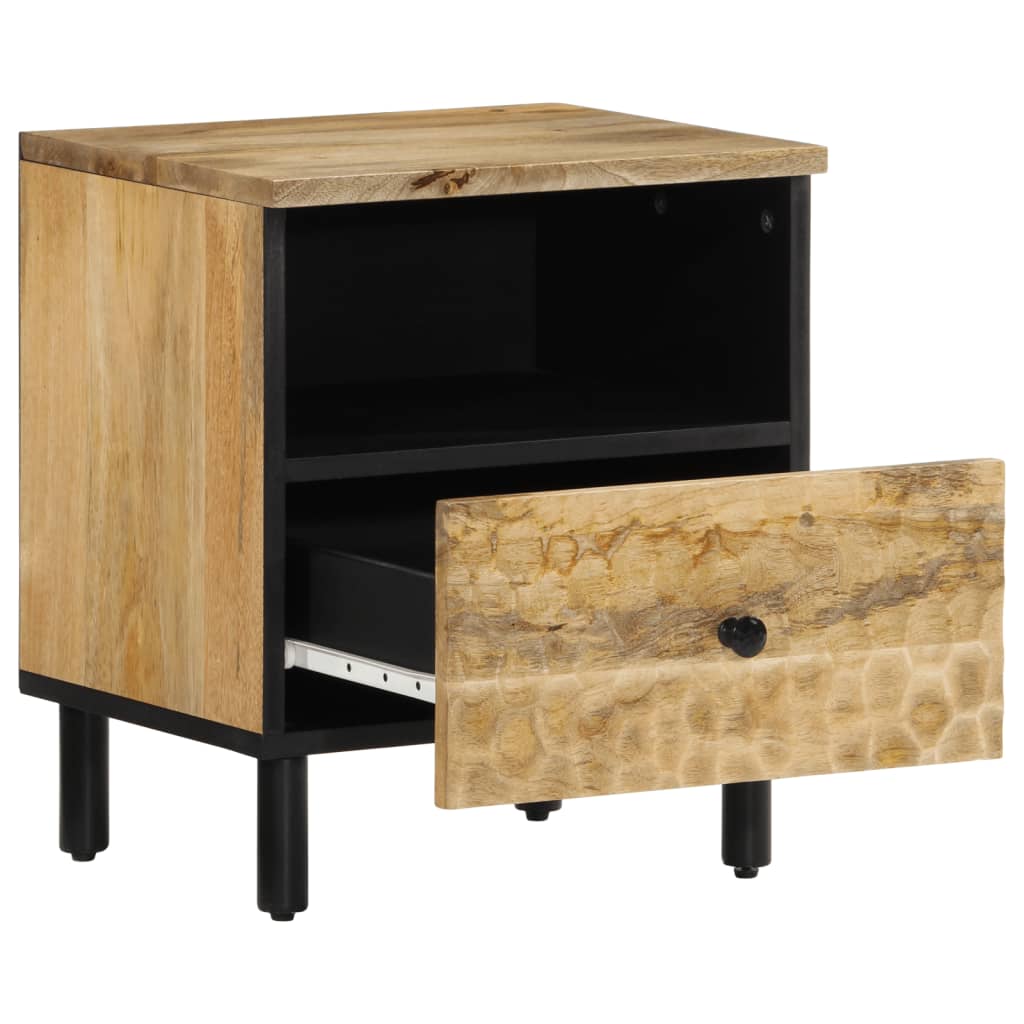 Vidaxl nachtkastje 40x33x46 cm massief mangohout