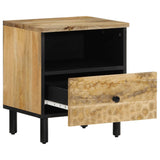 Vidaxl nachtkastje 40x33x46 cm massief mangohout