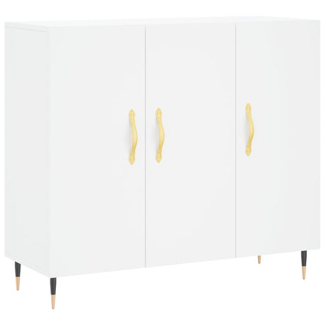 Vidaxl dressoir 90x34x80 cm bewerkt hout wit
