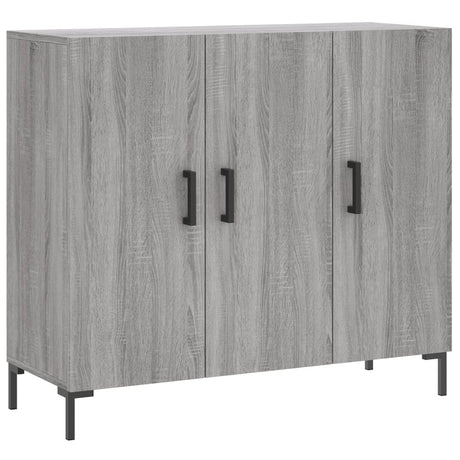 Vidaxl dressoir 90x34x80 cm bewerkt hout grijs sonoma eikenkleurig