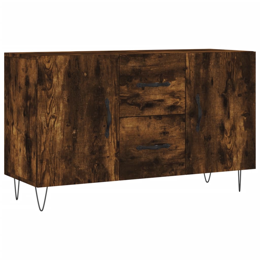Vidaxl dressoir 100x36x60 cm bewerkt hout gerookt eikenkleurig
