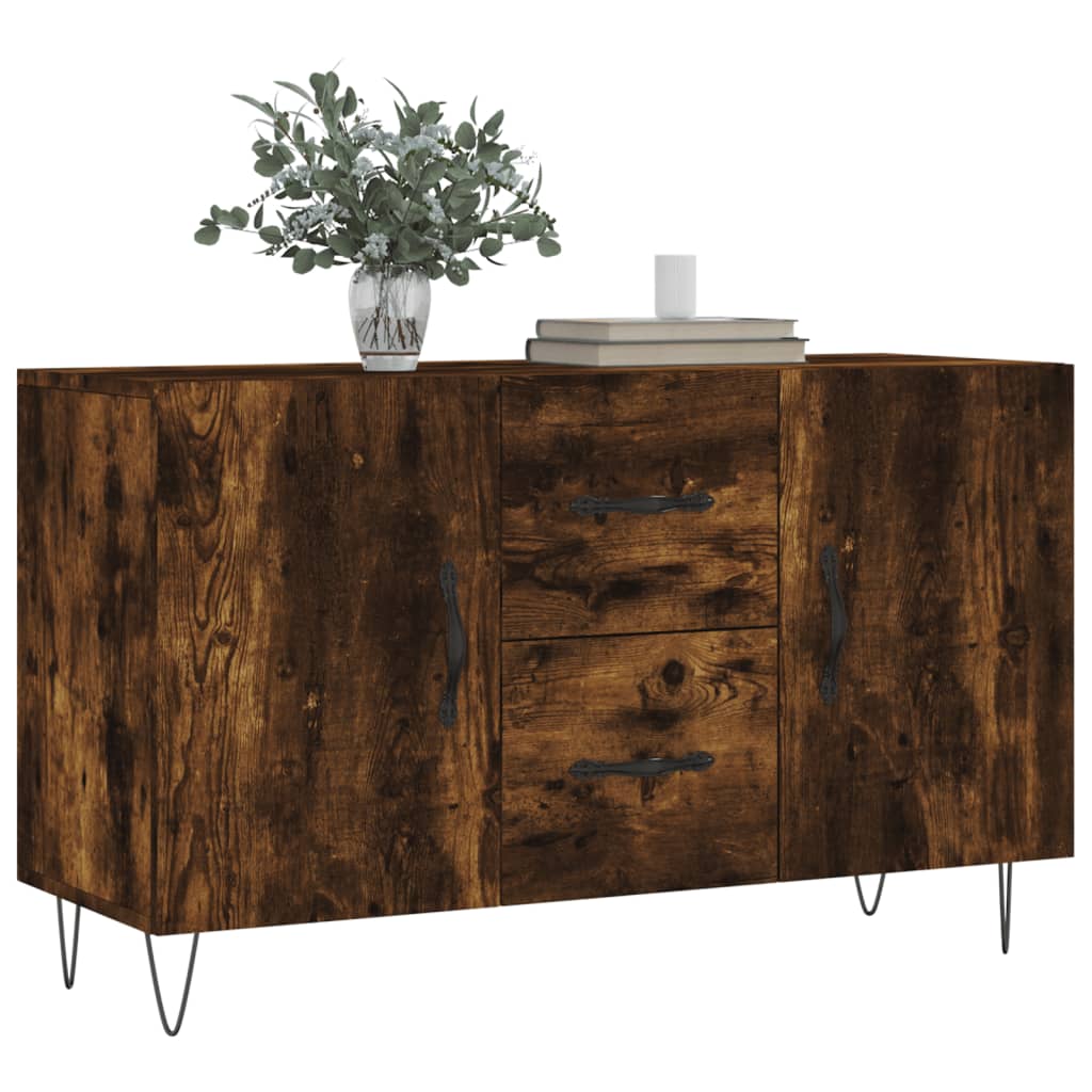 Vidaxl dressoir 100x36x60 cm bewerkt hout gerookt eikenkleurig
