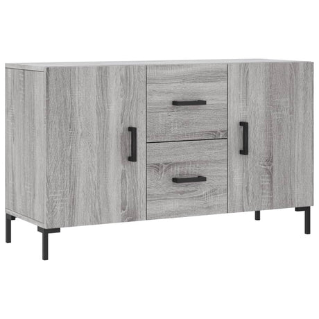 Vidaxl dressoir 100x36x60 cm bewerkt hout grijs sonoma eikenkleurig