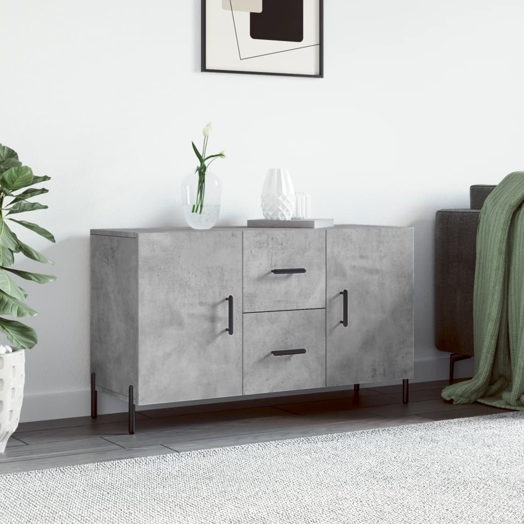 Vidaxl dressoir 100x36x60 cm bewerkt hout betongrijs