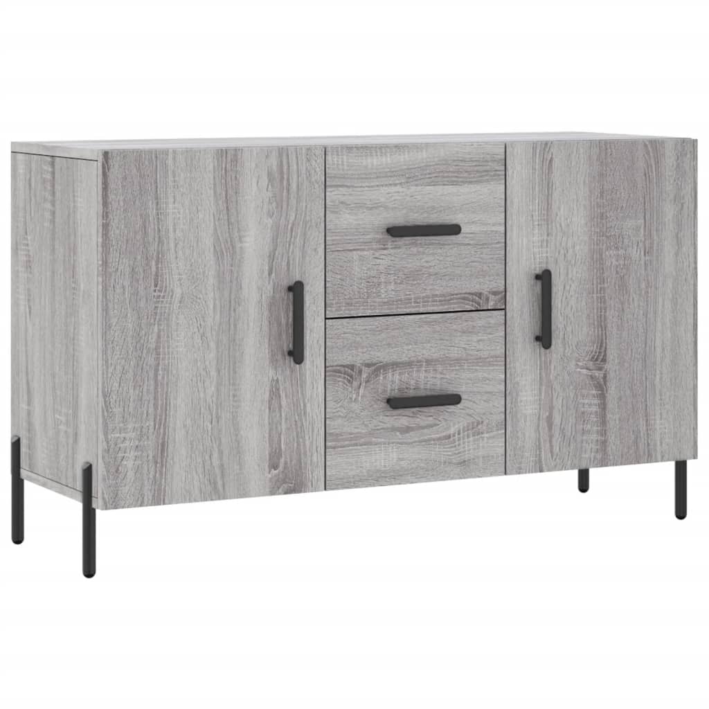 Vidaxl dressoir 100x36x60 cm bewerkt hout grijs sonoma eikenkleurig