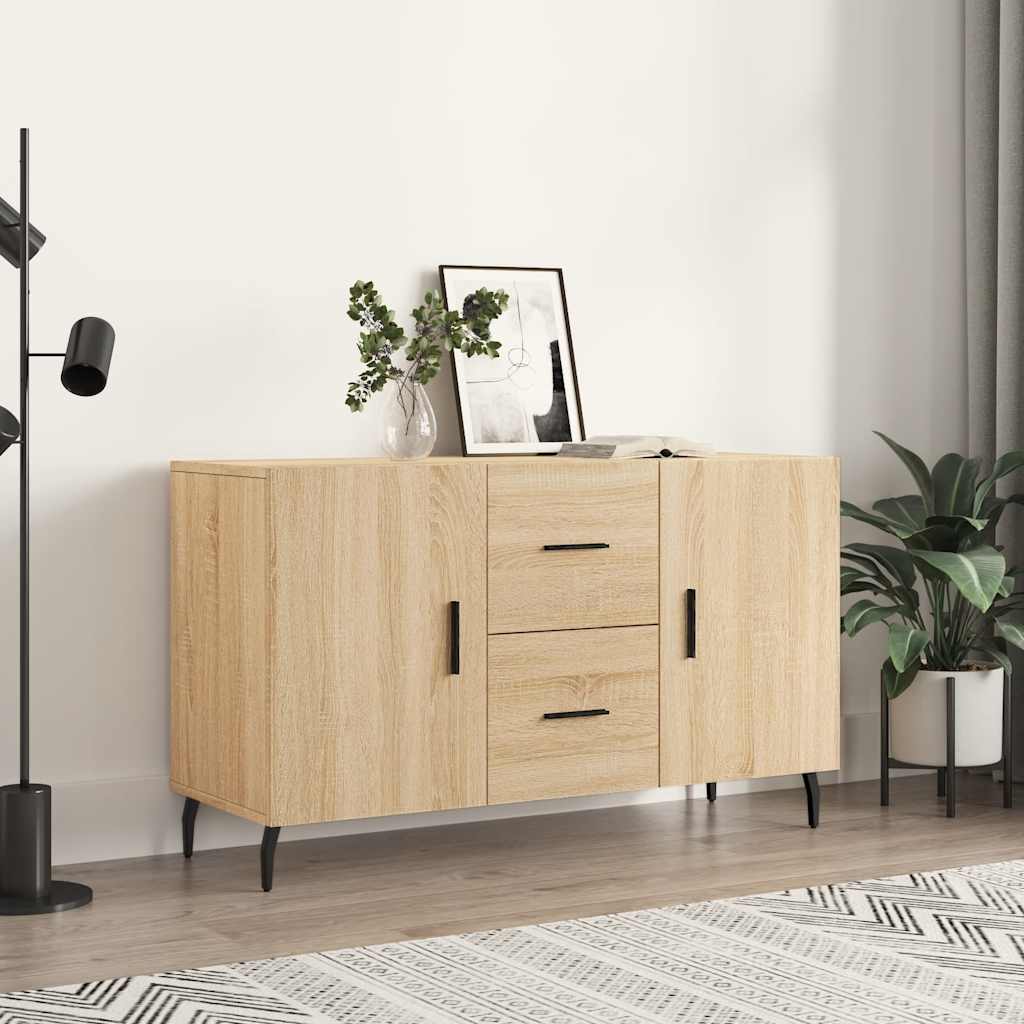 Vidaxl dressoir 100x36x60 cm bewerkt hout sonoma eikenkleurig