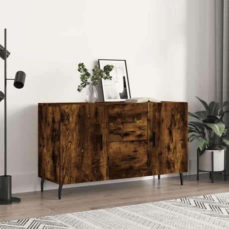 Vidaxl dressoir 100x36x60 cm bewerkt hout gerookt eikenkleurig