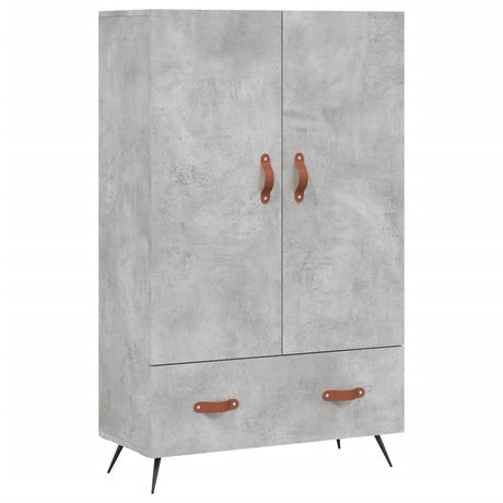 Vidaxl hoge kast 69,5x31x115 cm bewerkt hout betongrijs