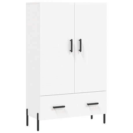 Vidaxl hoge kast 69,5x31x115 cm bewerkt hout wit