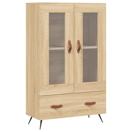 Vidaxl hoge kast 69,5x31x115 cm bewerkt hout sonoma eikenkleurig