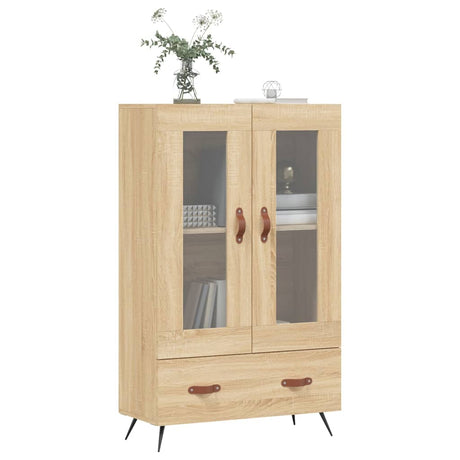 Vidaxl hoge kast 69,5x31x115 cm bewerkt hout sonoma eikenkleurig