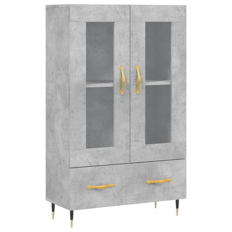 Vidaxl hoge kast 69,5x31x115 cm bewerkt hout betongrijs