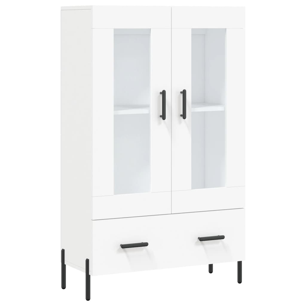 Vidaxl hoge kast 69,5x31x115 cm bewerkt hout wit
